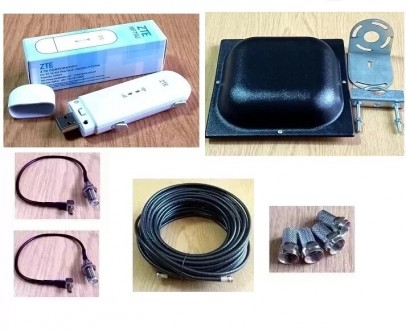 4G интернет комплект: USB Wi-Fi модем ZTE MF79U c антенной панельной MIMO, антен. Дніпро. фото 1