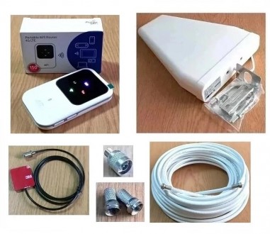 3G/4G LTE роутер Н80 с логопериодической антенной, 10 м кабеля и индуктивным ада. Дніпро. фото 1