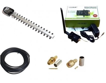 Усилитель сигнала Wi-Fi (репитер, бустер) 4W с внешней направленной антенной 16d. Днепр. фото 1