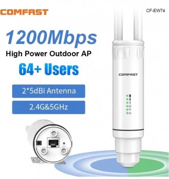 Беспроводная точка доступа 2,4/5,8GHz 27dBm AC1200 Comfast, всепогодный маршрути. Днепр. фото 1 Беспроводная точка доступа 2,4/5,8GHz 27dBm AC1200 Comfast, всепогодный маршрути. Днепр. фото 1