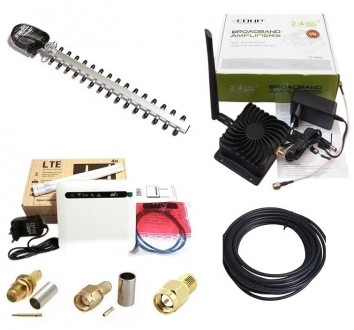 Усилитель сигнала Wi-Fi (репитер, бустер) 8W с внешней направленной антенной 16d. Днепр. фото 1