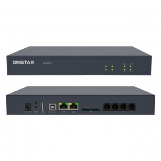 Dinstar UC200-2S2O-30C, IP PBX, 2 FXS, 2 FXO, до 500 користувачів, 30 одночасних. Київ. фото 1