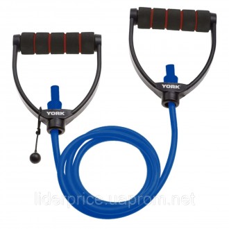 Еспандер трубчастий з ручками York 9-12кг, синій, Оригінал!. Харьков. фото 1