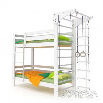 Двухъярусная спортивная детская кровать (babyson10) 80x190см