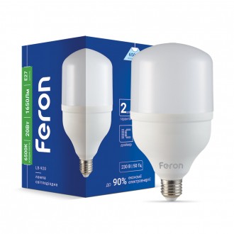 Світлодіодна лампа Feron LB-920 20Вт E27 6500K. Київ. фото 1 Світлодіодна лампа Feron LB-920 20Вт E27 6500K. Київ. фото 1