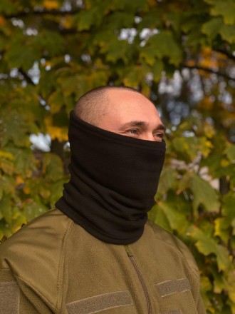 Флісовий баф-труба чорний. Розмір універсальний. Київ. фото 1 Флісовий баф-труба чорний. Розмір універсальний. Київ. фото 1