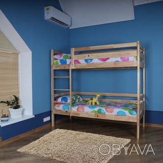 Двухъярусная кровать детская babyson 3 лаковая 80x190см