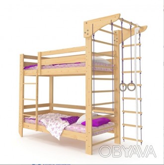 Двухъярусная спортивная детская кровать (babyson 9) 80x190см