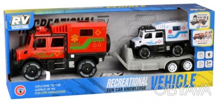 Игрушка CARS S Набор автомобилей скорой помощи с прицепом в ассортименте (CJ-451