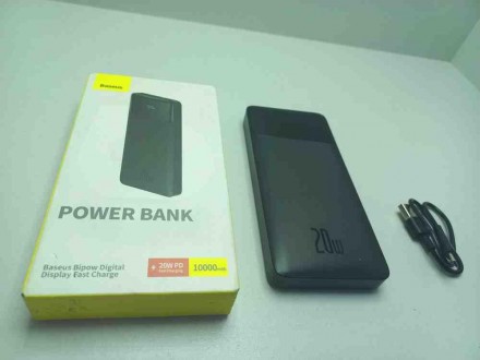 Універсальний зовнішній акумулятор повербанк Б/У Baseus Bipow Digital Display 10000 mAh 20W. Київ. фото 1 Універсальний зовнішній акумулятор повербанк Б/У Baseus Bipow Digital Display 10000 mAh 20W. Київ. фото 1