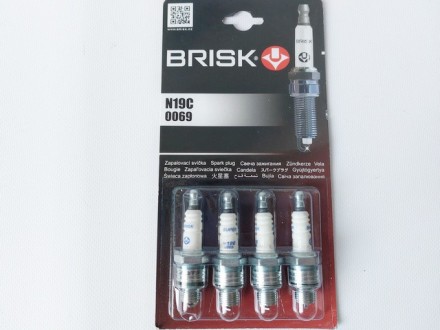 Свічки запалювання ГАЗ-53 Super (Brisk) N19C   art:  RV  5755. Чернігів. фото 1