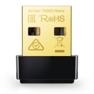 Wi-fi адаптер TP-Link Archer T600U Nano (Код товару:41880). Харків. фото 1 Wi-fi адаптер TP-Link Archer T600U Nano (Код товару:41880). Харків. фото 1