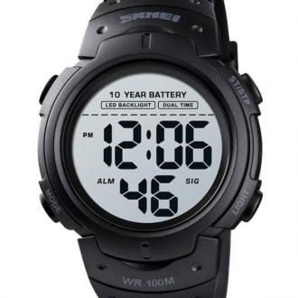 Часы Skmei Neon 10 Bar Black. Киев. фото 1 Часы Skmei Neon 10 Bar Black. Киев. фото 1