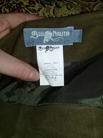 Новая юбочка - мини темно-оливкового цвета из 100% котона, с подкладкой. Покупал. . фото 7