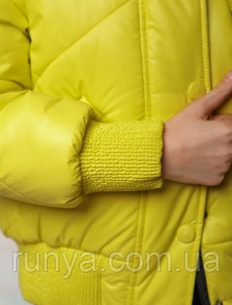 Стильная демисезонная детская куртка для девочки. Куртка для девочек на осенне-в. . фото 5