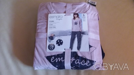 Пижама Esmara,штаны флис,футболка трикотаж.Размер евро 36/38,наш 44/46.. . фото 1