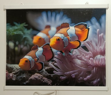 Обогреватель настенный пленочный инфракрасный "Картина. Аквариум", 240 Вт.. Днепр. фото 1