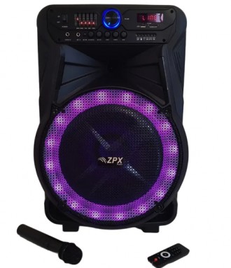Портативная акустика ZPX-7772, колонка 350W, USB/FM/Bluetooth, с микрофоном, пул. Киев. фото 1 Портативная акустика ZPX-7772, колонка 350W, USB/FM/Bluetooth, с микрофоном, пул. Киев. фото 1