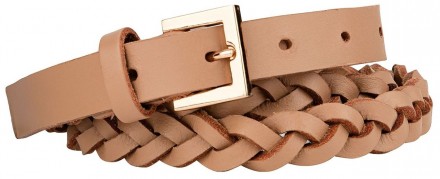 Плетеный женский ремень Esmara Бежевый. Одесса. фото 1