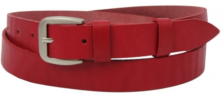 Женский ремень кожаный Skipper Украина красный 2,5 см 1353-25. Одесса. фото 1