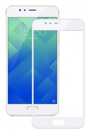 Захисне скло Full Screen Meizu M5 Note White. Київ. фото 1