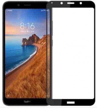 Защитное стекло Veron Slim Full Cover Xiaomi Redmi 7A — Black. Киев. фото 1