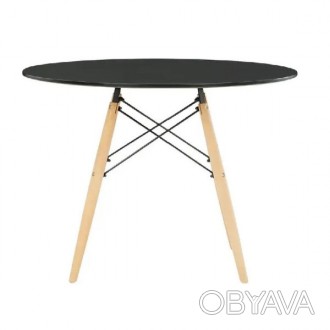 Стол Тауэр Вуд журнальный круглый черный