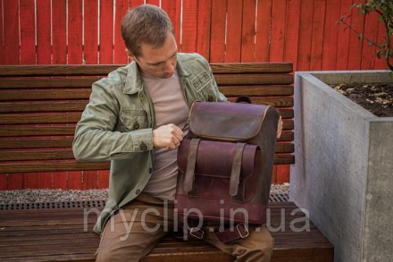 Бордовые рюкзаки кожаные 40см*29см. Харьков. фото 1