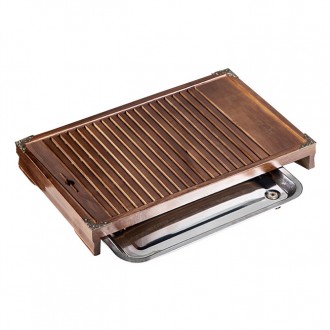 Чабань столик Lesko XYY016 для чайных церемоний 43*28*6 см бамбуковый прямоуголь. Київ. фото 1