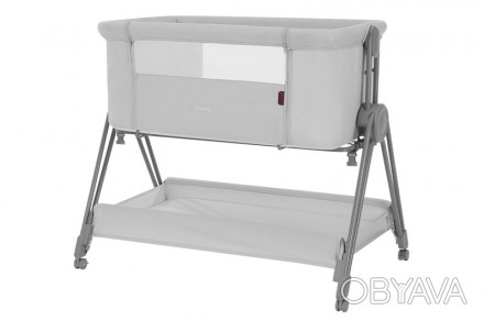 Детская кроватка приставная серая Carrello Gracia CRL-16502 Cool Grey