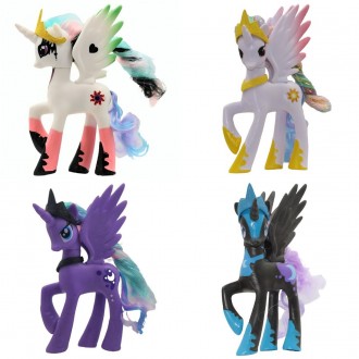 Набор игрушек 4в1 Мой Маленький Пони Принцессы: Луна, Лунная Пони, Селестия 2 шт. Киев. фото 1
