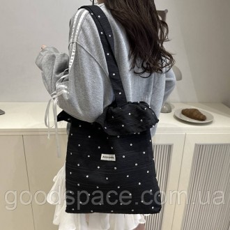 Женская сумка-шопер из текстиля, 32&times;32 см, квадратная форма
Стильная и пра. . фото 3