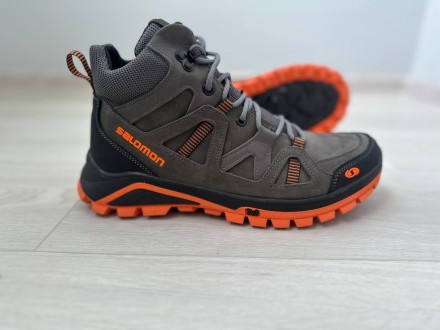 Мужские зимние ботинки Чоловічі черевики из натуральной кожи SALOMON(Два цвета). Харків. фото 1