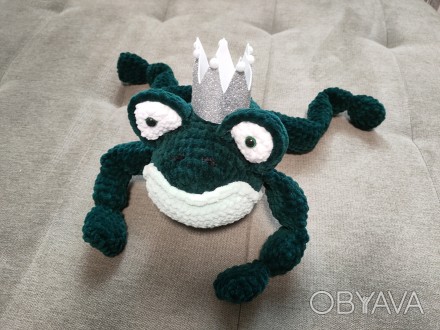 Жабка Жабеня іграшка в'язана ручна робота
