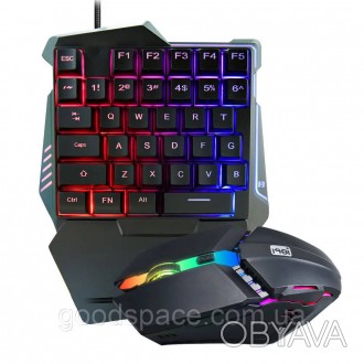 Игровая клавиатура с подсветкой + мышка 198I G506 (7772)