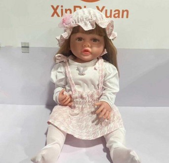 Лялька XBY 5540 (12) висота 52 см, гумова, пляшечка, памперс, соска, шапочка, шк. Харьков. фото 1