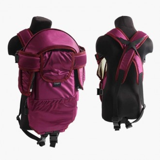 Гр Рюкзак-кенгуру №8 1005 (1) лежачи, колір бордовий, для дітей з двомісячного в. Харьков. фото 1