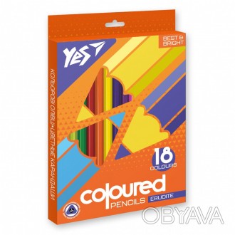 Олівці кольорові YES 18 кол. Erudite