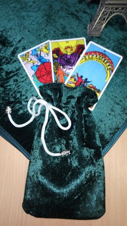 Продам новый набор: скатерть и мешок для карт Таро или рун, оракулов. Изготовлен. . фото 3