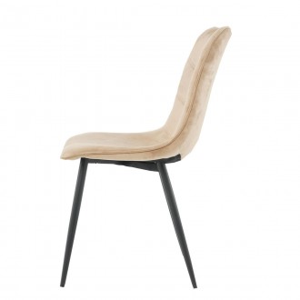 Стул Intarsio GOOPY черный каркас/беж ( GOOPYBE ) : стильная и современная модел. . фото 5