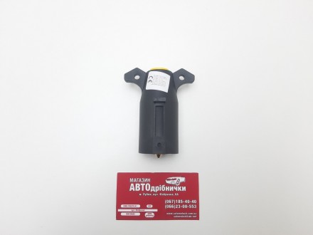 Вилка разъема прицепа американский стандарт (папа) пластиковая 7pin. Лубны. фото 1