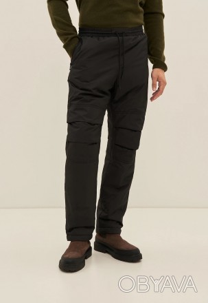Утепленные брюки мужские Finn Flare FAD210101-200 черные S