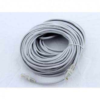 Патчкорд, витая пара для интернета LAN 20м 13525-10 серый. Одесса. фото 1