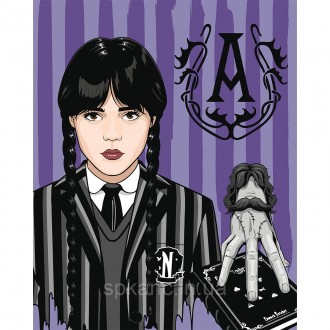 Картина по номерам ТМ SANTI Wednesday. Thing part of the family 40x50 см. Харьков. фото 1