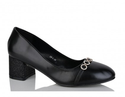 Женские черные туфли низкий каблук размер 36 37 38 39 40. Харьков. фото 1