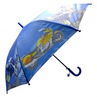 Детский зонтик МОТОЦИКЛ (СИНИЙ). Борисполь. фото 1