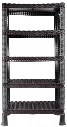 Этажерка 4-х ярусная Violet House 0733 Роттанг Гелакси BLACK. Киев. фото 1