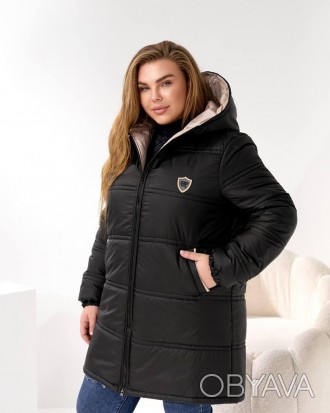 Теплая осенне-зимняя женская удлиненная дута стеганая куртка с капюшоном, батал