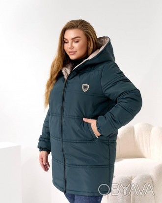 Теплая осенне-зимняя женская удлиненная дута стеганая куртка с капюшоном, батал