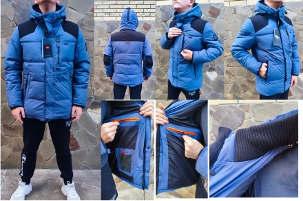 Зимняя мужская  куртка, очень теплая, спортивного стиля, на холлофайбере BIHOR, . Днепр. фото 1